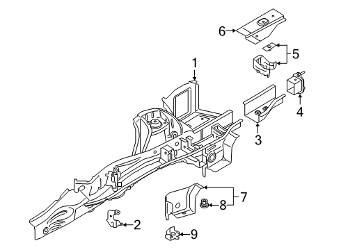 2024 Toyota GR Supra Rails & Components Diagram