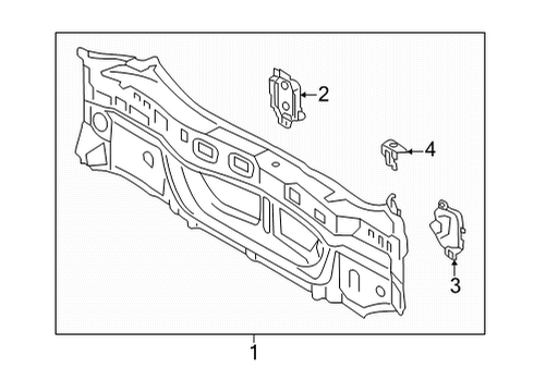 2022 Toyota Corolla Cross Rear Body Diagram