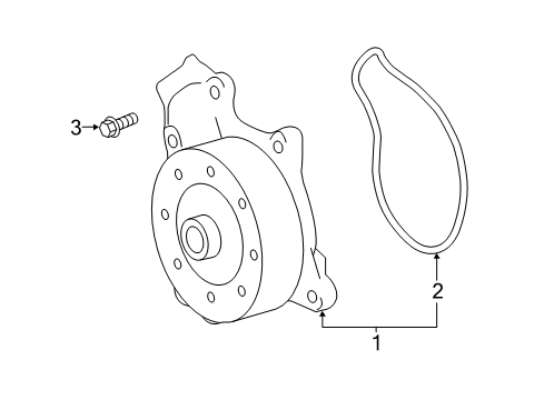 2018 Toyota C-HR Water Pump Diagram