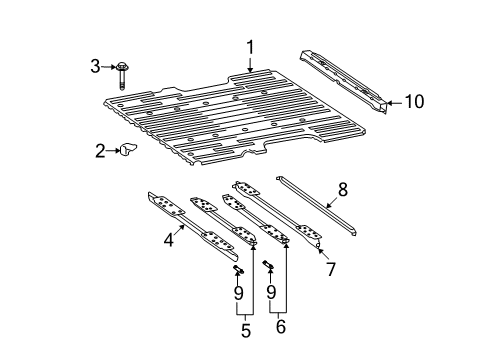 2006 Toyota Tundra Pick Up Box - Floor Diagram 2 - Thumbnail