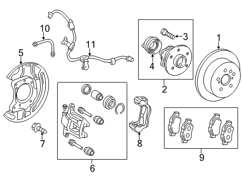 2013 Scion tC Rear Brakes Diagram