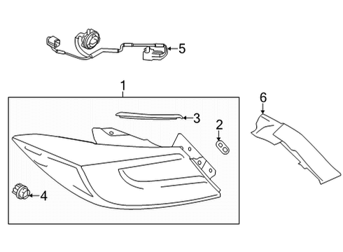 2022 Toyota GR86 Tail Lamps Diagram