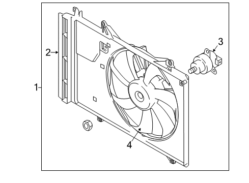 2016 Scion iA Cooling System, Radiator, Water Pump, Cooling Fan Diagram 1 - Thumbnail
