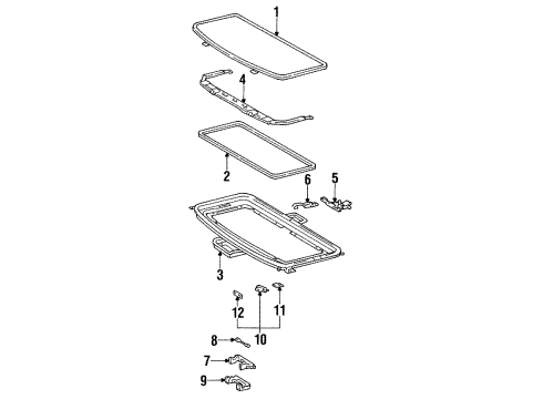 1995 Toyota Paseo Sunroof Diagram