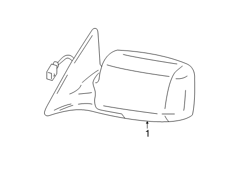 2000 Toyota Solara Outside Mirrors Diagram