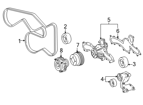 2012 Toyota Tacoma Belts & Pulleys, Maintenance Diagram 2 - Thumbnail
