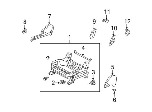 2004 Scion xA Tracks & Components Diagram 2 - Thumbnail