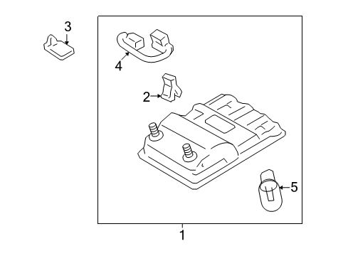 2014 Toyota Venza Overhead Console Diagram