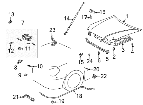 Bolt, With Washer Diagram for 90119-06518