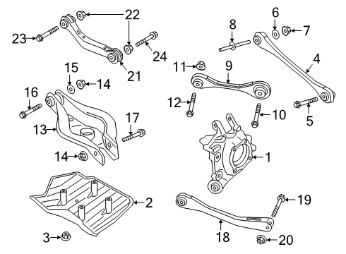 2024 Toyota GR Supra Rear Suspension Diagram