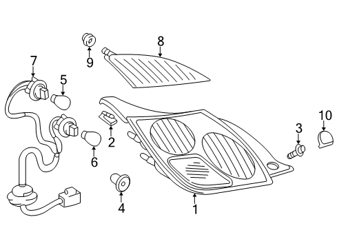 Screw, With Washer Diagram for 90159-60540