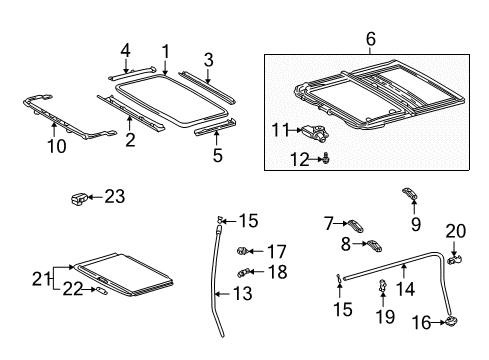 2002 Toyota Highlander Sunroof Diagram