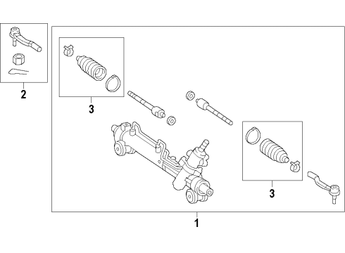 2014 Toyota Venza Steering Column & Wheel, Steering Gear & Linkage Diagram 5 - Thumbnail