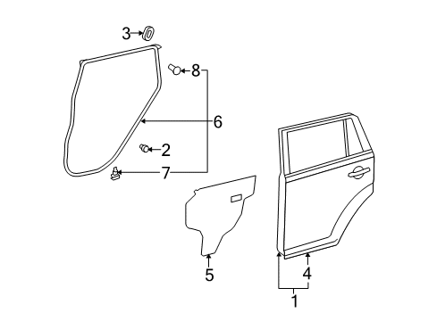 2015 Scion xB Rear Door Diagram