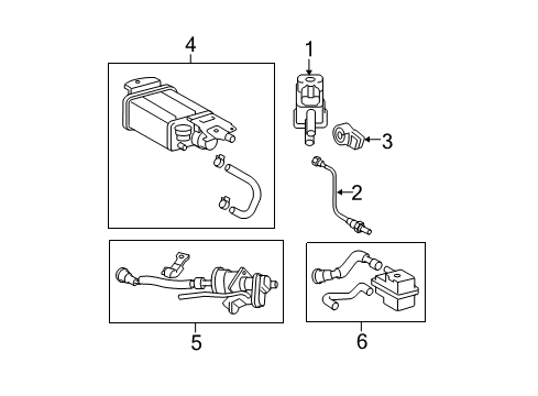 2007 Toyota Camry Emission Components Diagram 1 - Thumbnail