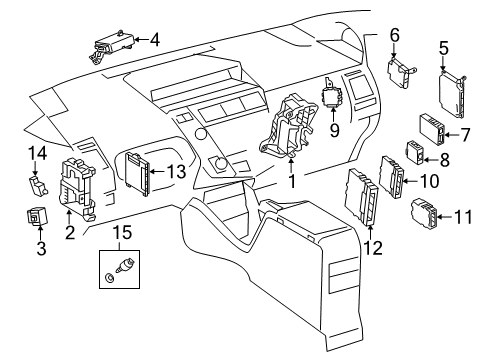 2013 Toyota Prius V Junction Block, Driver Side Diagram for 82730-47420