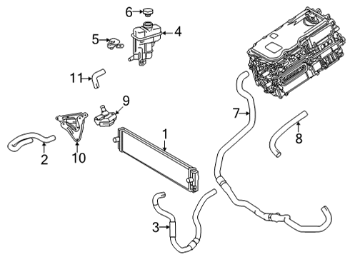 Hose, Inverter Cooling Diagram for G9229-42020