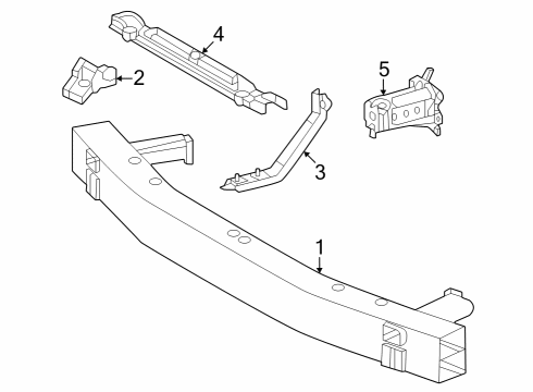 2024 Toyota Sequoia Bumper & Components - Front Diagram 3 - Thumbnail