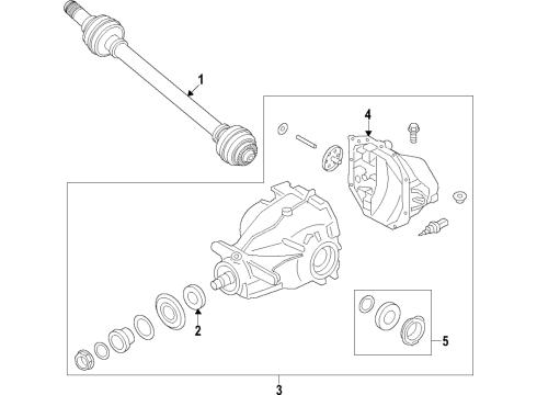 2020 Toyota GR Supra Rear Axle, Differential, Drive Axles, Propeller Shaft Diagram