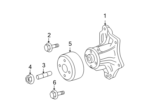2009 Scion tC Water Pump Diagram