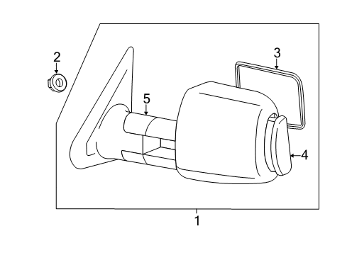 2013 Toyota Tundra Mirror, Passenger Side Diagram for 87910-0C281