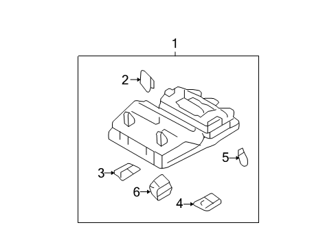 2004 Toyota Solara Overhead Console Diagram