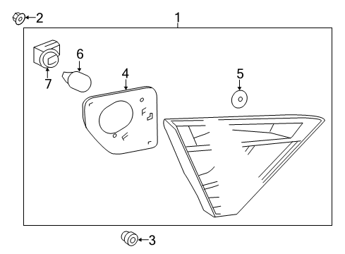 2017 Toyota Camry Backup Lamps Diagram 1 - Thumbnail