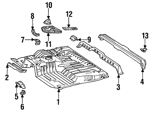 1992 Toyota Land Cruiser Floor Diagram