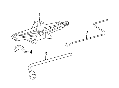 2014 Toyota Venza Jack & Components Diagram