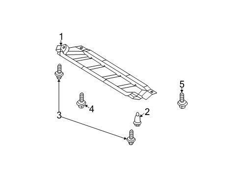 2004 Toyota Highlander Splash Shields Diagram