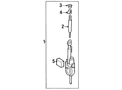 1999 Toyota Celica Antenna & Radio Diagram 2 - Thumbnail