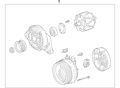 2022 Toyota Avalon Alternator Diagram 1 - Thumbnail