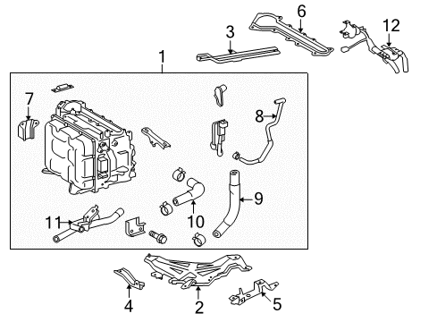 Hose, Inverter Cooling Diagram for G9225-48050