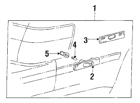 1988 Toyota Celica Front Lamps - Side Marker Lamps Diagram