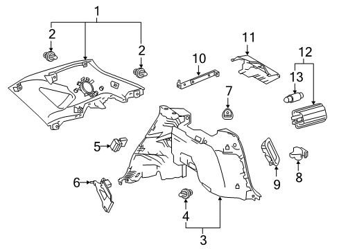 Lamp Assembly, Luggage Compartment Diagram for 81360-78020