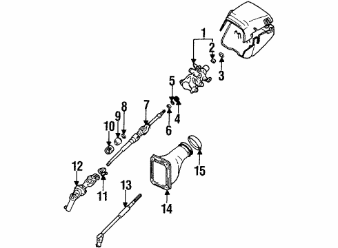 1997 Toyota Supra Inner Steering Column Diagram