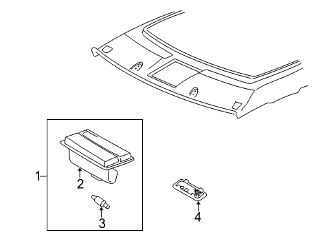 1997 Toyota Camry Overhead Console Diagram
