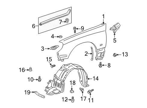 Screw, With Washer Tapping Diagram for 90159-60427