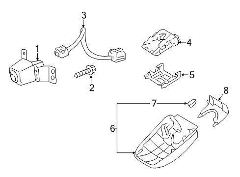 Camera, Forward Recognition Diagram for 8646C-60030