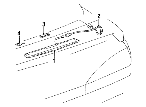 1993 Toyota Paseo Harness Diagram for 81576-16120