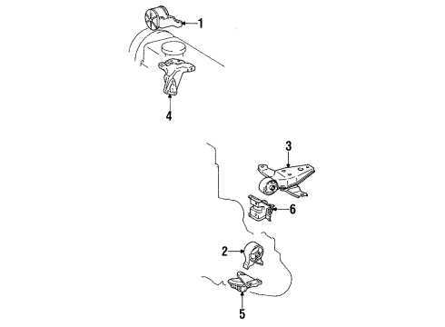 1995 Toyota Paseo Engine Mounting Diagram
