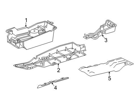 2015 Toyota RAV4 Exterior Trim - Pillars, Rocker & Floor Diagram