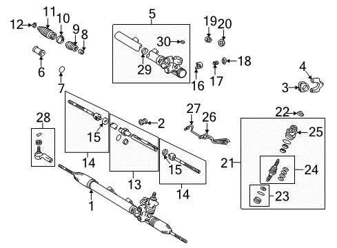 Stopper, Cylinder End Diagram for 44275-22020