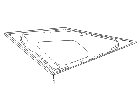 2018 Toyota Mirai Glass & Hardware - Quarter Panel Diagram
