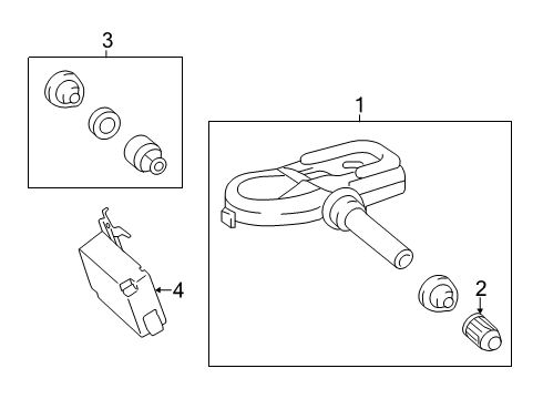 2021 Toyota RAV4 Tire Pressure Monitoring Diagram