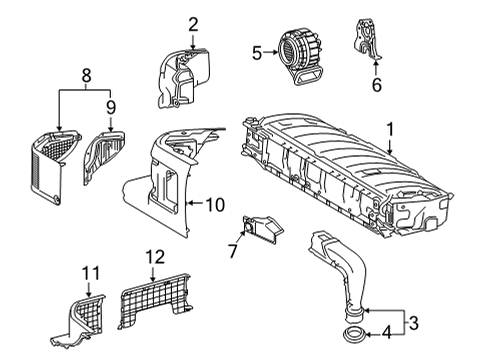 2023 Toyota Venza Battery Assembly Diagram for G9510-48110