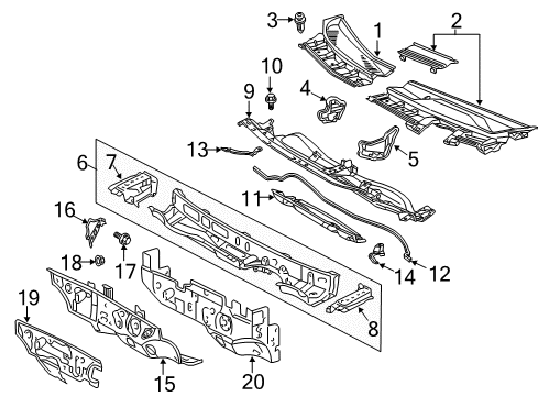 2013 Scion tC Cowl Diagram