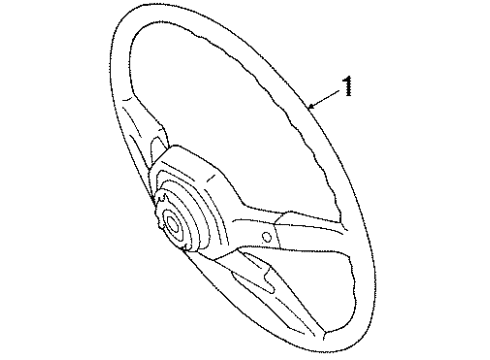 1989 Toyota Celica Steering Column, Steering Wheel & Trim Diagram 3 - Thumbnail