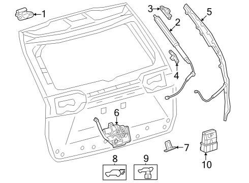 2024 Toyota Grand Highlander Lock & Hardware Diagram 2 - Thumbnail