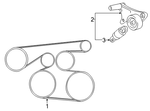 2005 Toyota Camry Belts & Pulleys, Maintenance Diagram 1 - Thumbnail